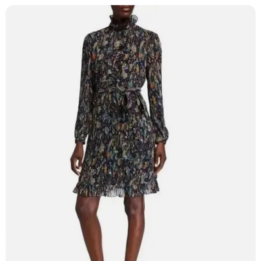 Tory Burch Deneuve Floral-Print Soleil Dress like new size 2